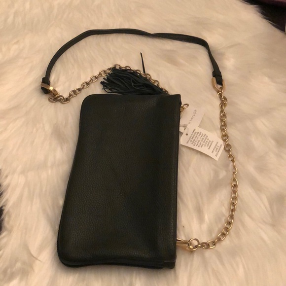 New Ann Taylor Green Leather Crossbody Bag - Picture 7 of 8